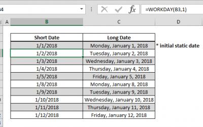 How to create a calendar that only contain workdays