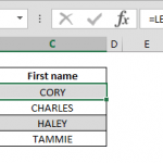 How to get the first name text from the full name data
