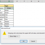 How to merge cells in excel without losing data