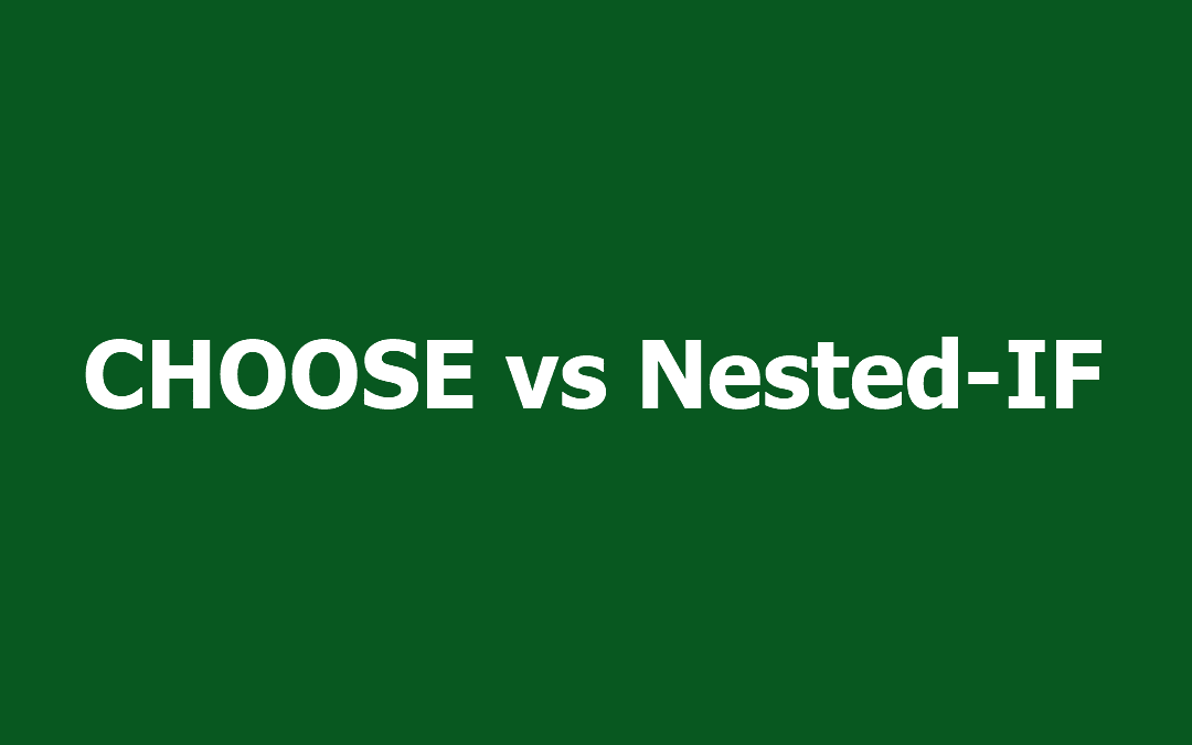 Excel Nested IF Alternative: The CHOOSE Function