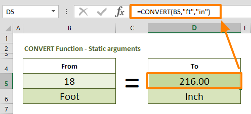 How to convert inches to feet in Excel 03