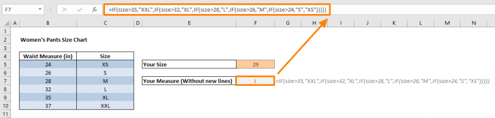 How To Make Complex Formulas Easier To Read With Line Breaks In Excel