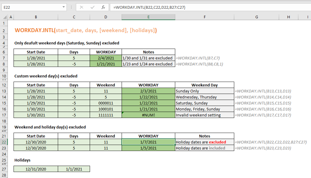 WORKDAY.INTL Function