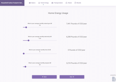 Household Carbon Footprint Calculator