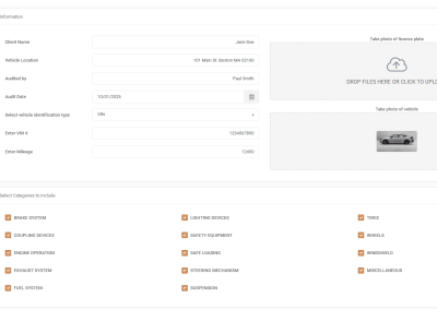 Vehicle Inspection Application