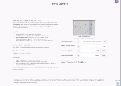 Sonic Velocity