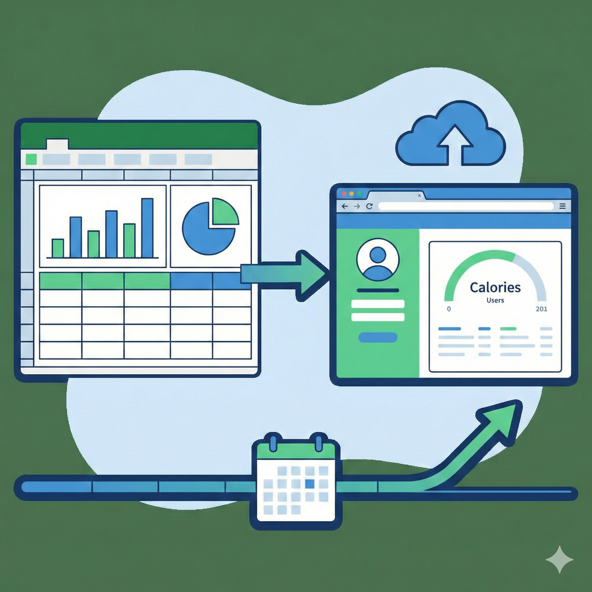 Turning Excel Files Into Web Applications with Stateful, Persistent Data Storage